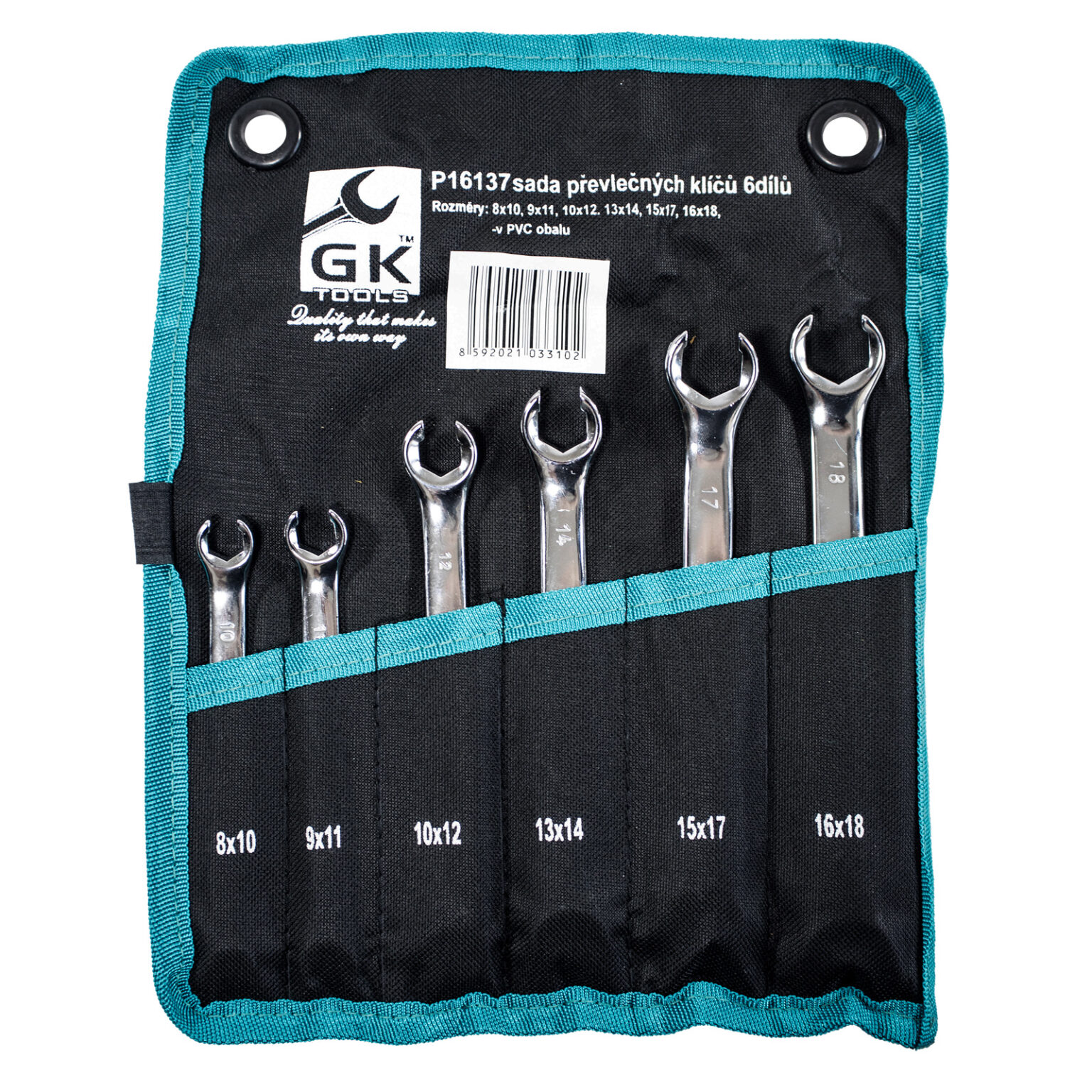 GK TOOLS Bremsleitungs-Schlüsselsatz 6-teilig 1 GK TOOLS Bremsleitungs-Schlüsselsatz 6-teilig
