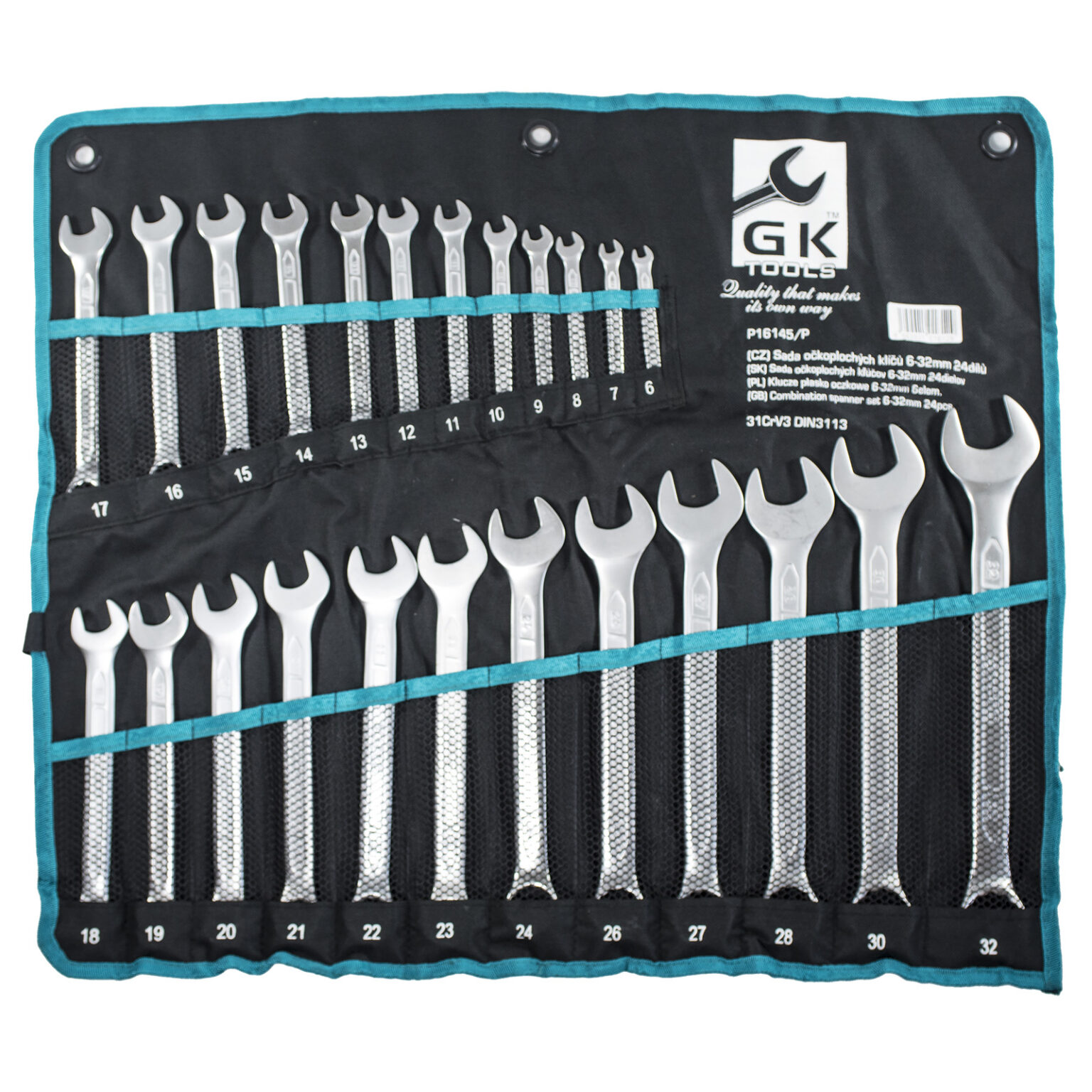 GK TOOLS Maul-Ringschlüsselsatz, matt 24-teilig | 6-32 mm, im Textiletui 1 GK TOOLS Maul-Ringschlüsselsatz, matt 24-teilig | 6-32 mm, im Textiletui