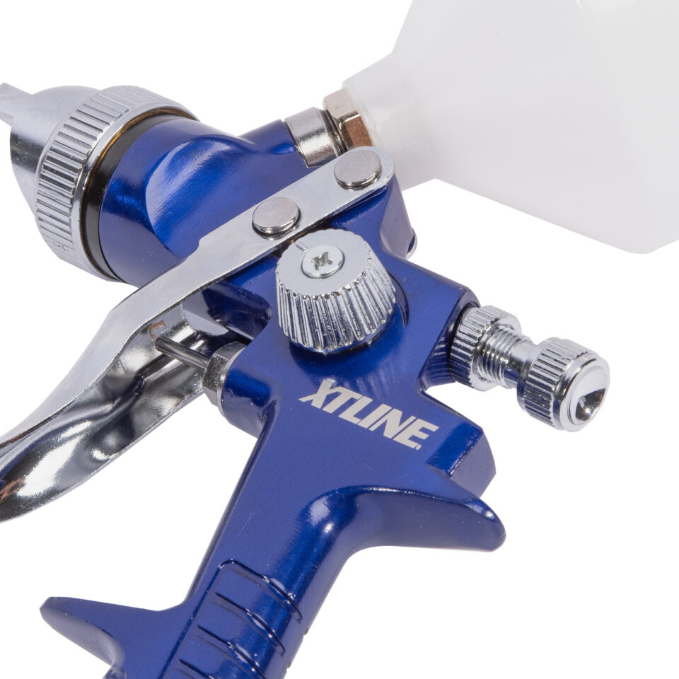XTLINE Lackierpistole mit Oberbecher | 0,6 l, Düsenöffnung 1,4 mm – Bild 3