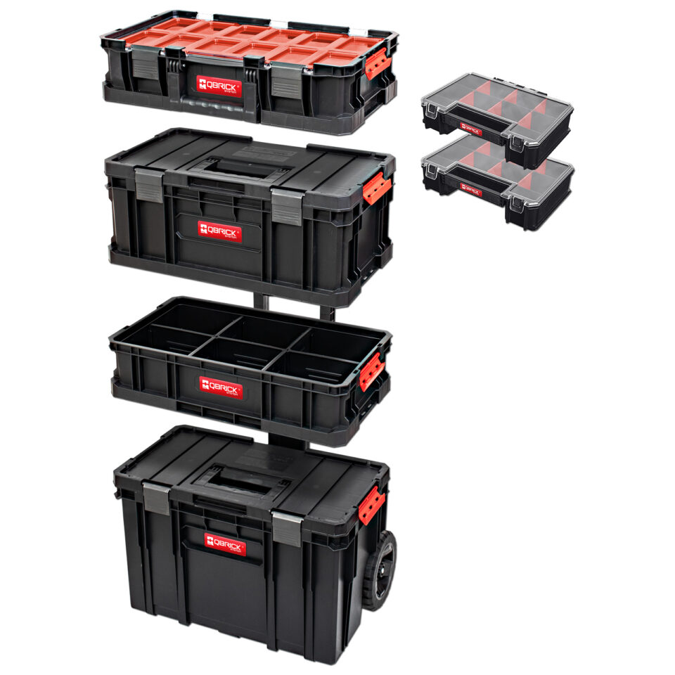 QBRICK TWO - Mobiler Werkstattwagen (Set 6in1) | 535x390x820 mm – Bild 4