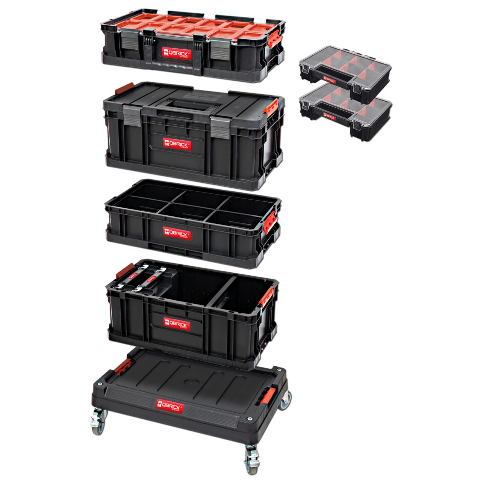 QBRICK TWO - Mobiler Werkstattwagen (Set 7in1) | 595x395x825 mm – Bild 4