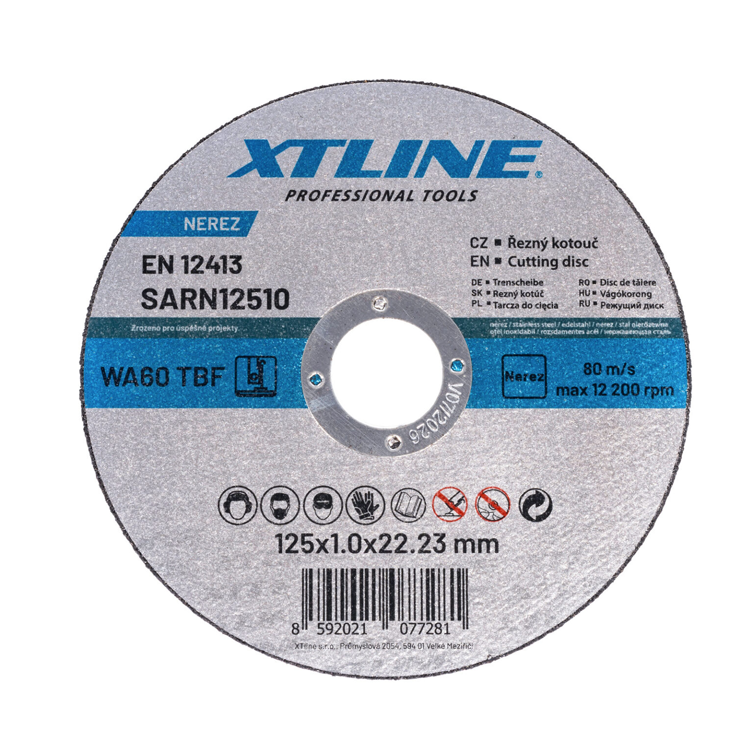XTLINE Trennscheibe für Stahl, Edelstahl | 125X22,2 MM / 1,0 / 1,6 MM 1 XTLINE Trennscheibe für Stahl, Edelstahl | 125X22,2 MM / 1,0 / 1,6 MM