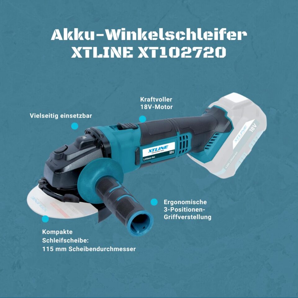 5-teiliger Akku-Werkzeug-Set XTLINE Starterset