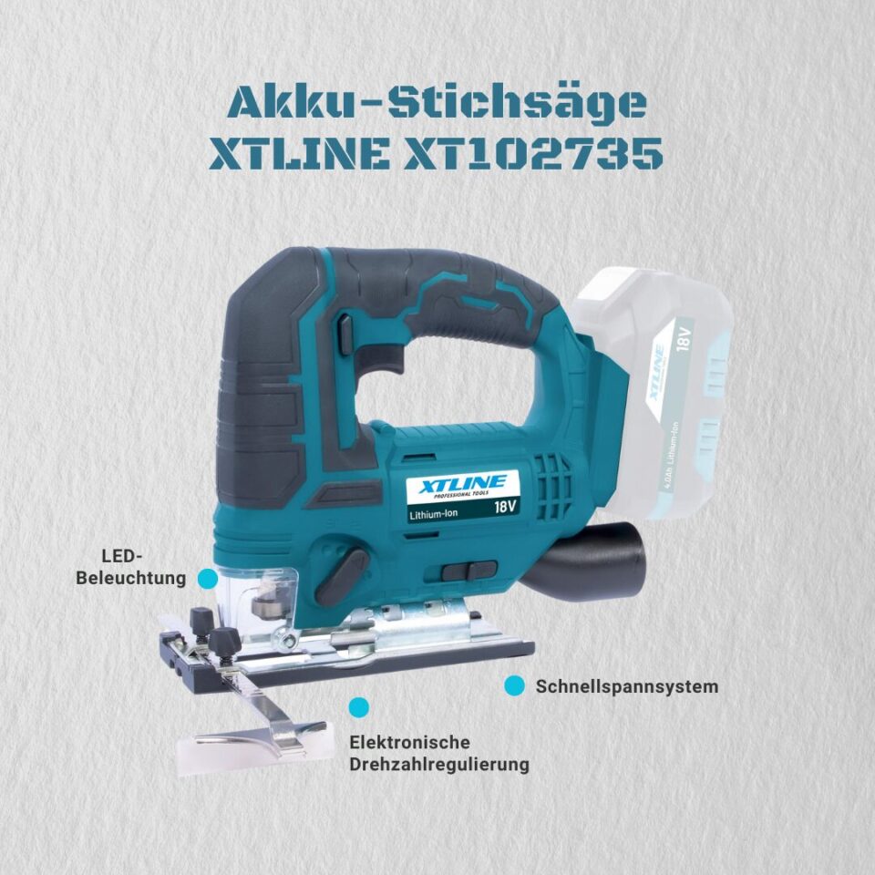 5-teiliger Akku-Werkzeug-Set XTLINE Starterset