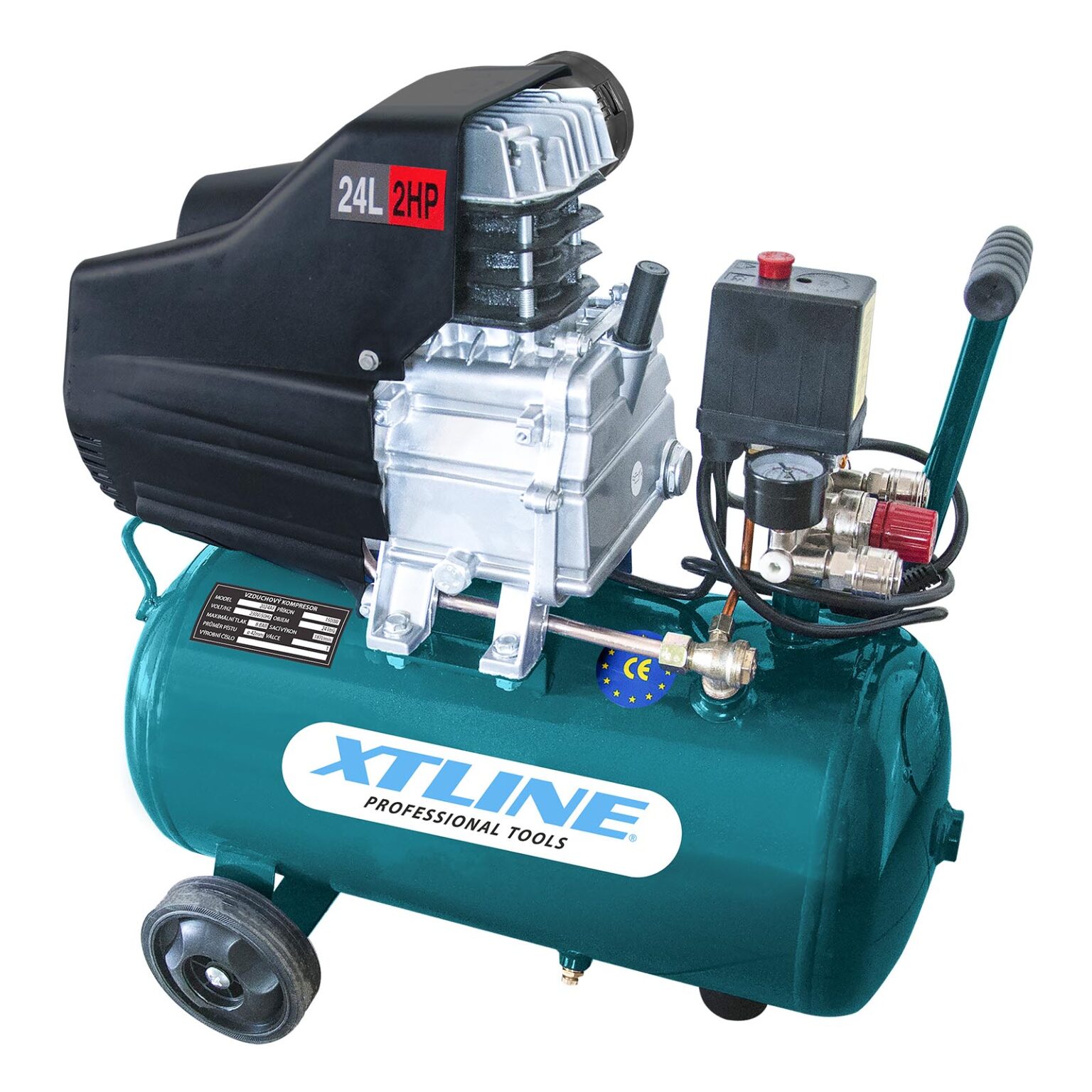 XTLINE Kompressor 1500 W | Kesselvolumen 24 L | Kolbenkompressor 1 XTLINE Kompressor 1500 W | Kesselvolumen 24 L | Kolbenkompressor
