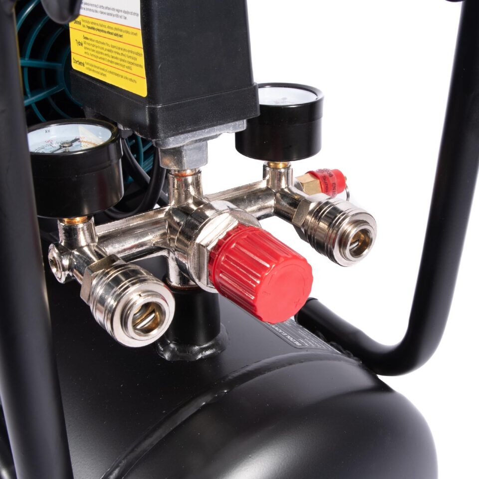 XTLINE Ölfreier Kompressor 1450 W | Kesselvolumen 24 L | Flüsterkompressor – Bild 7