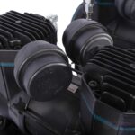 XTLINE Ölfreier Kompressor 2x1450 W | Kesselvolumen 50 L | Flüsterkompressor – Bild 5