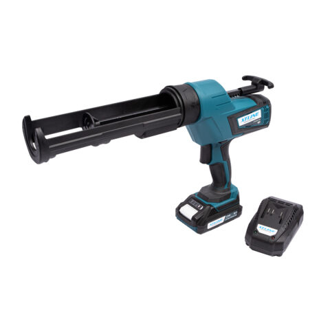 XTLINE Akku-Kartuschenpresse | Kartuschenpistole 310 ml, 18 V + Batterie 2,0 Ah + Ladegerät 2,4 A