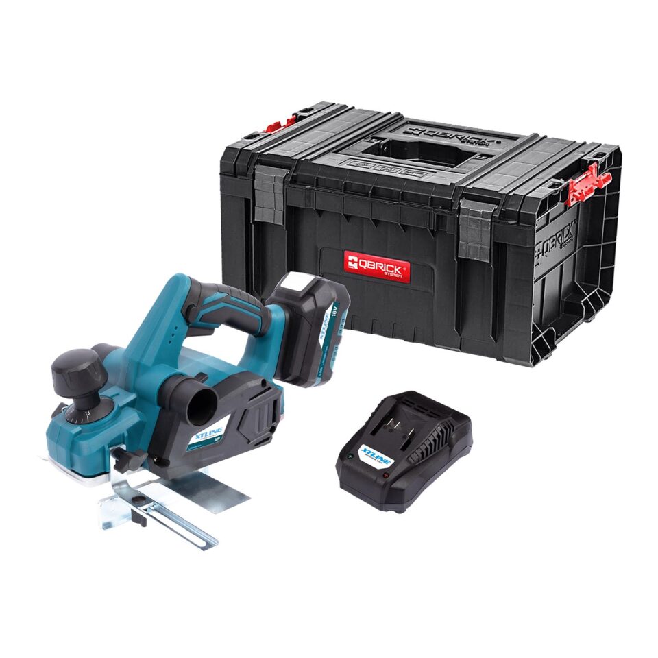 XTLINE Akku-Hobel 18 V + Batterie 5.0 Ah + Ladegerät 3.5 A + Koffer