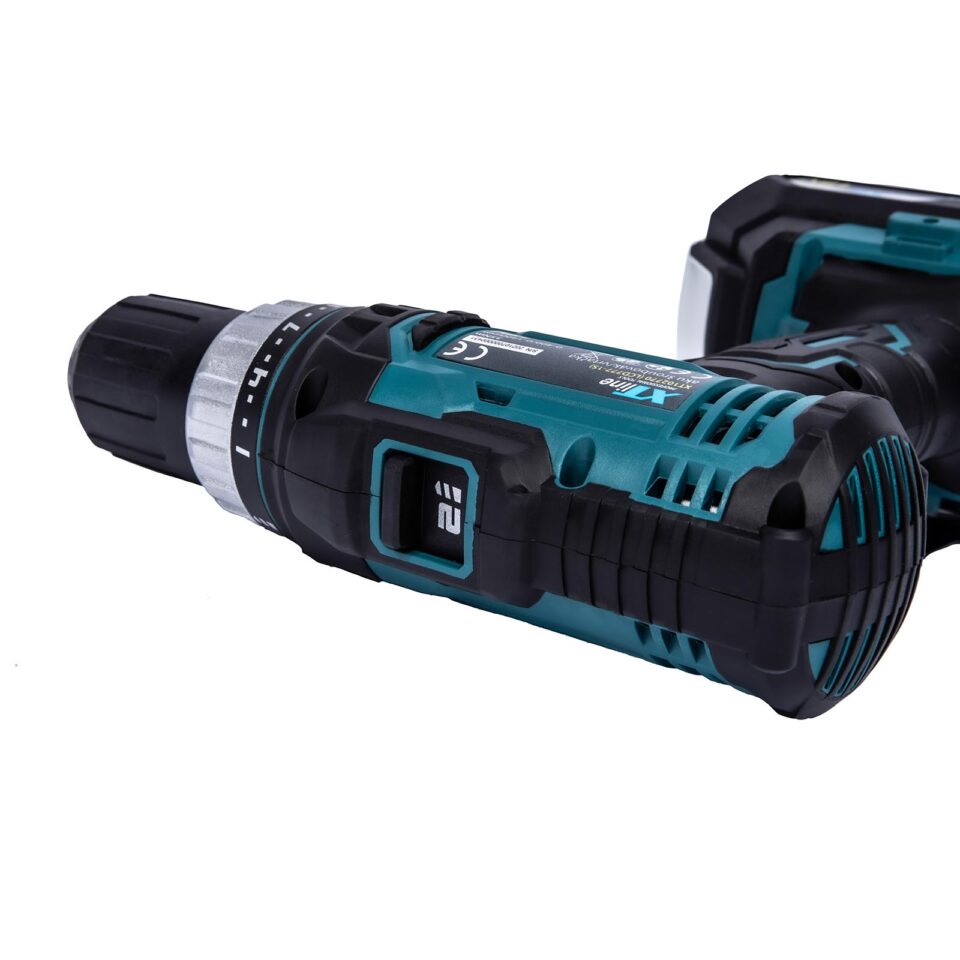 XTLINE Akku-Bohrmaschine 18 V + 2 Batterien EVE 2.0 Ah + Ladegerät 2.4 A – Bild 5