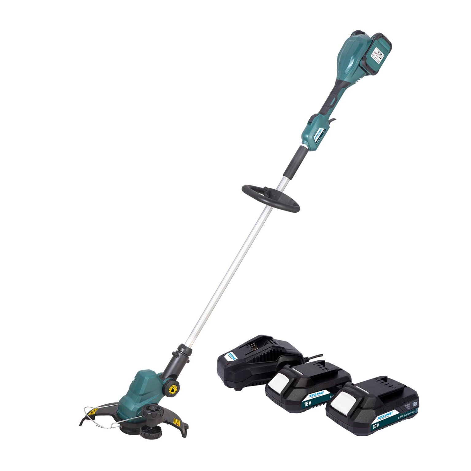 XTLINE Akku-Rasentrimmer, 36 V, mit 2 Batterien 2.0 Ah und Ladegerät 3.5 A 1 XTLINE Akku-Rasentrimmer, 36 V, mit 2 Batterien 2.0 Ah und Ladegerät 3.5 A
