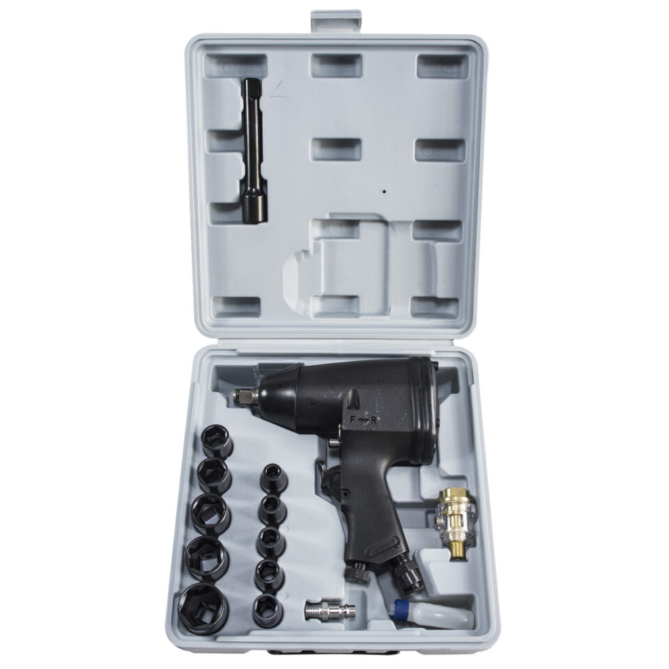 XTLINE Druckluft Schlagschrauber Set | 310 Nm | 1/2" | 17-teilig