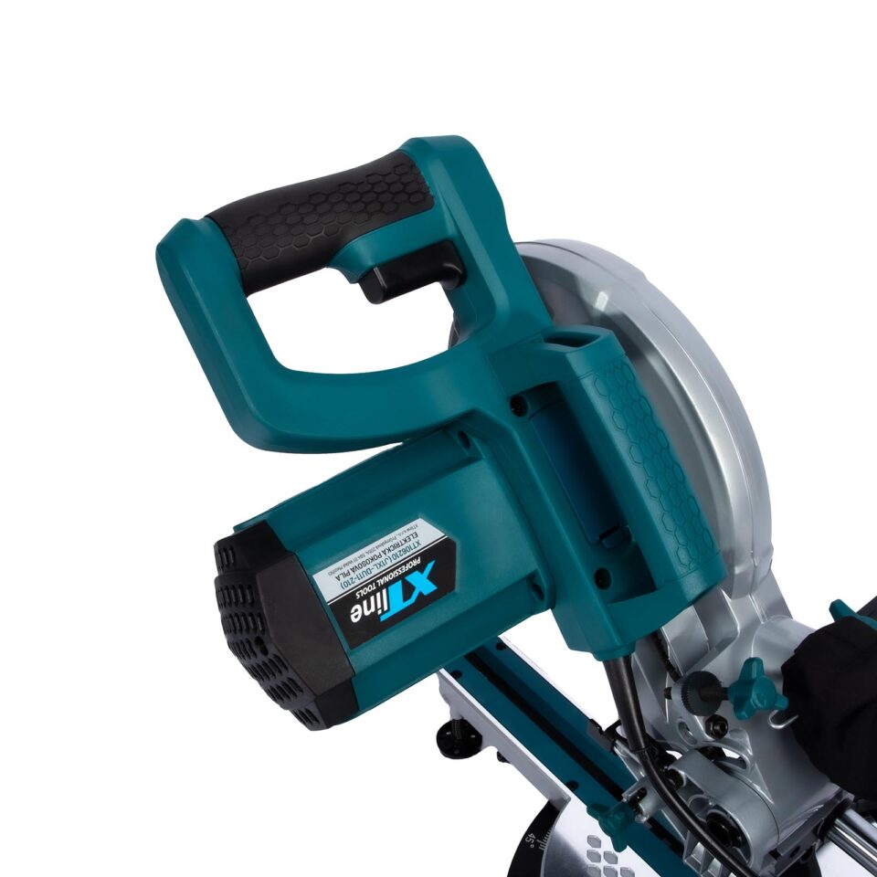 XTLINE Zug-Kapp-Gehrungssäge mit Laser, 1700 W, 210 mm – Bild 7