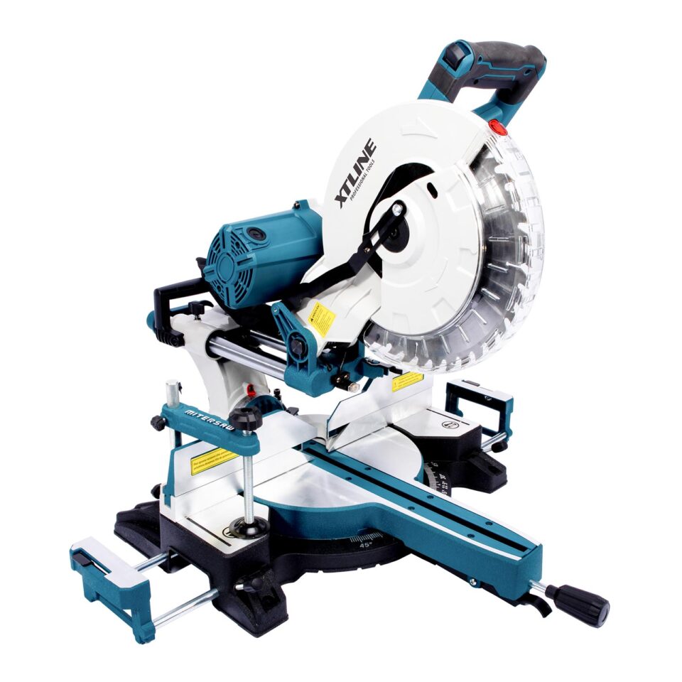XTLINE Zug-Kapp-Gehrungssäge mit Laser, 2000 W, 305 mm