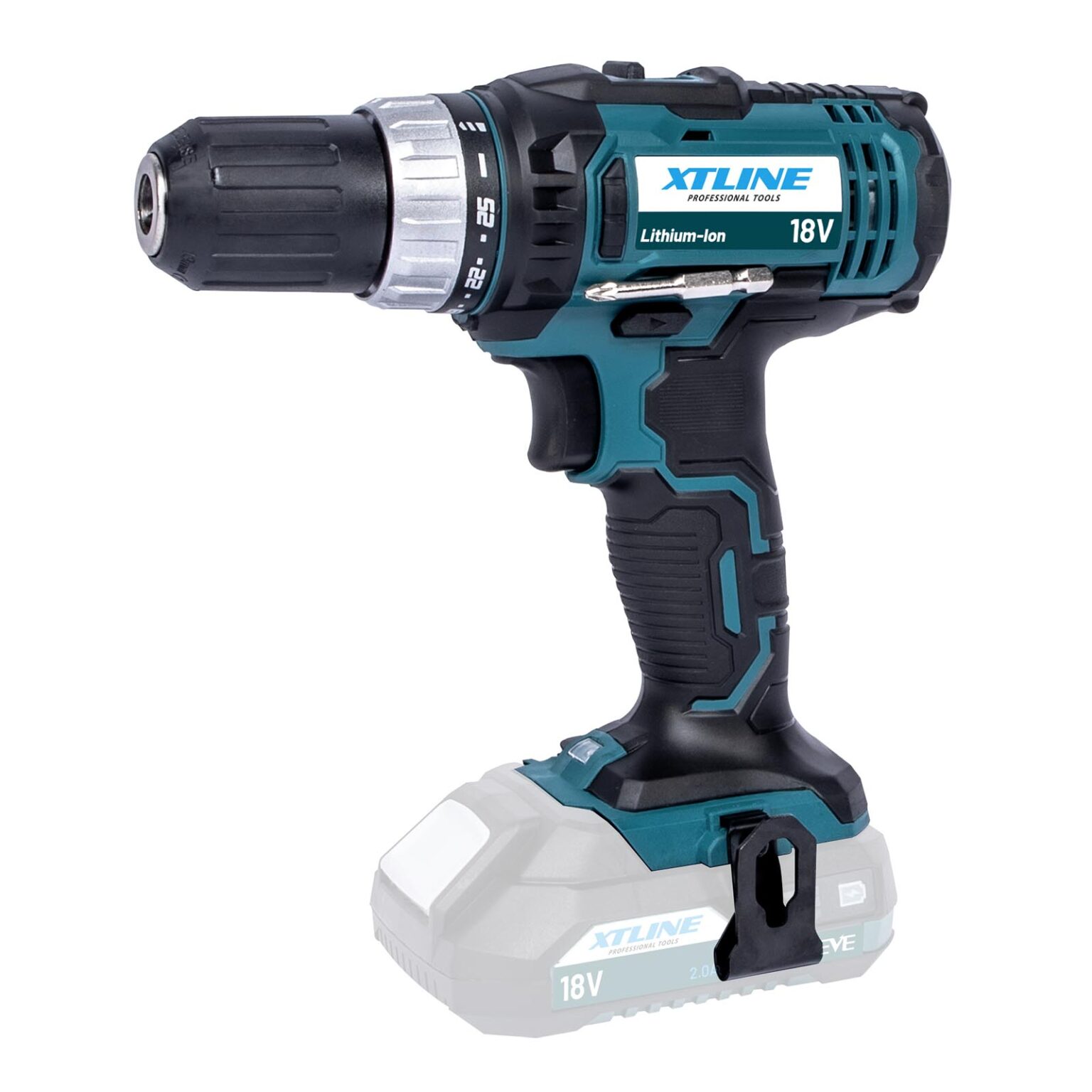 XTLINE Akku-Bohrmaschine 18 V. 1 XTLINE Akku-Bohrmaschine 18 V.