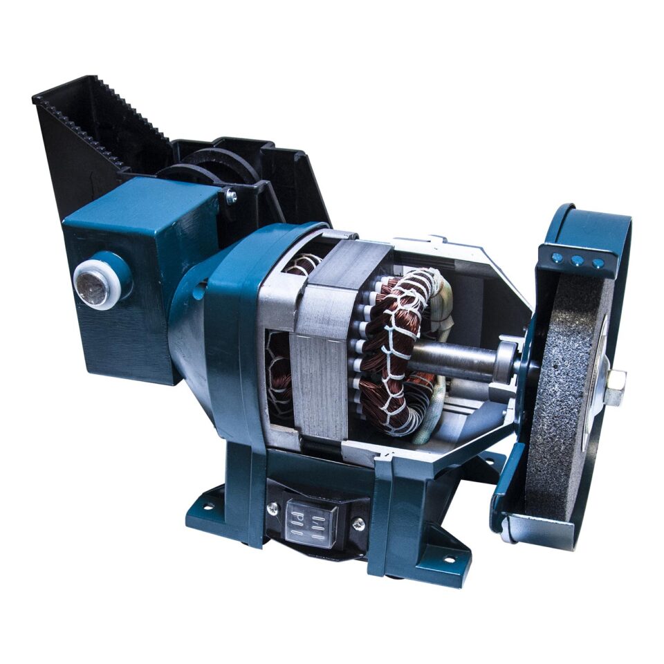 XTLINE Tisch-Doppelschleifmaschine / Doppelschleifer mit Langsamläufer, 250 W, 150 / 200 mm – Bild 2