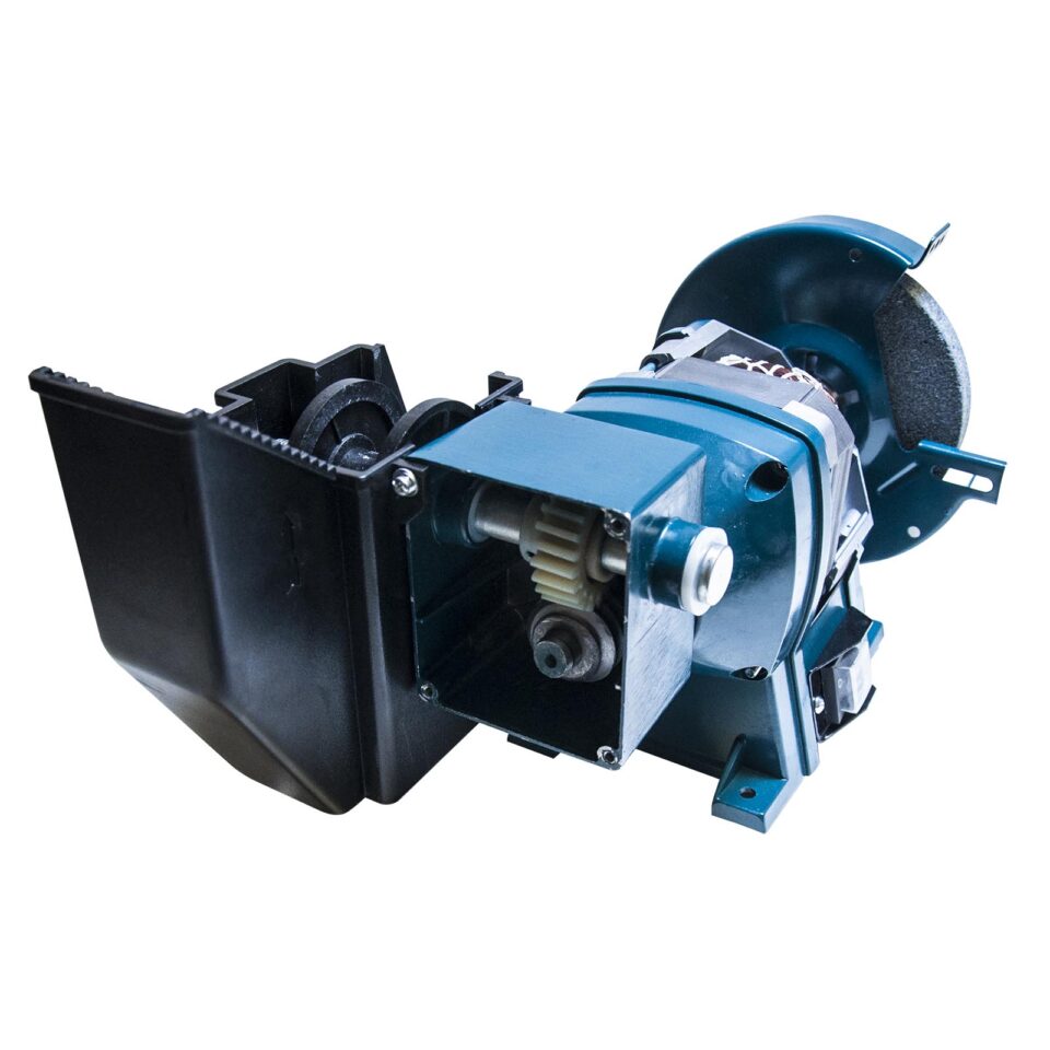 XTLINE Tisch-Doppelschleifmaschine / Doppelschleifer mit Langsamläufer, 250 W, 150 / 200 mm – Bild 3