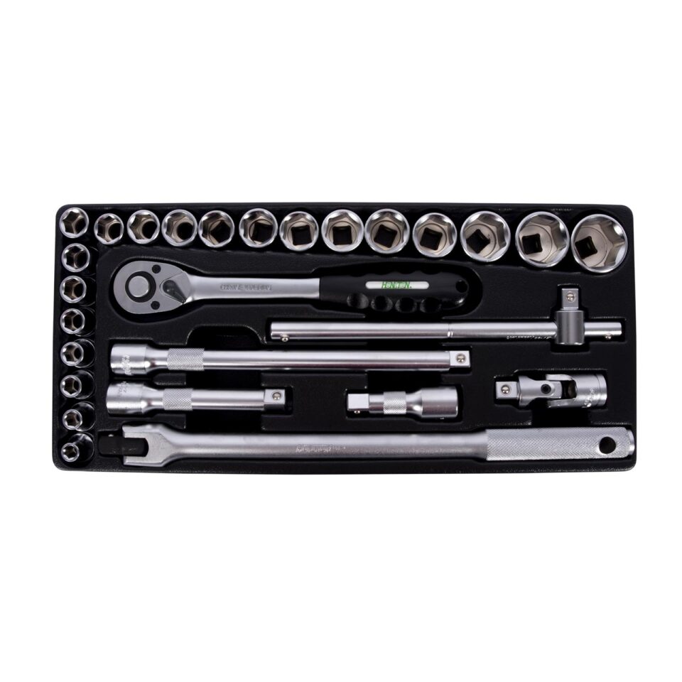 HONITON Werkzeugwagen, Metall, Modell HA104, mit 215-teiliger Ausrüstung, 677x459x1000 mm – Bild 2